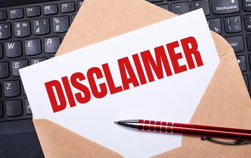 Disclaimer 1 Statement that denies responsibility