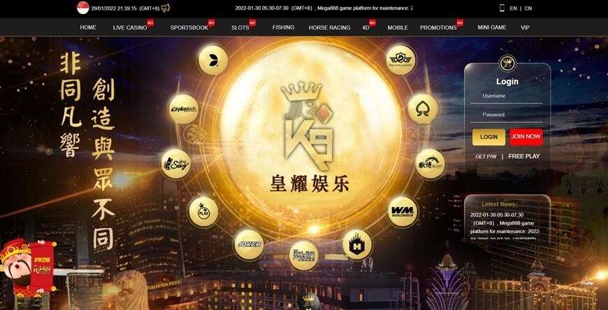 K9Win | Bring The Amazing Singapore Casino Paradise For You 2 K9WIN interface