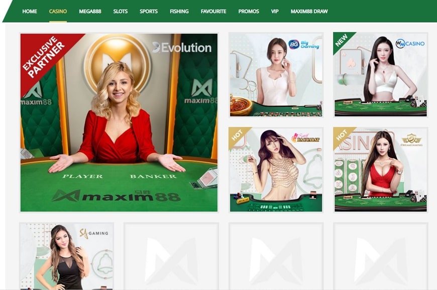 MAXIM88 - A leading Asian bookie you must not miss 2 Live Casino