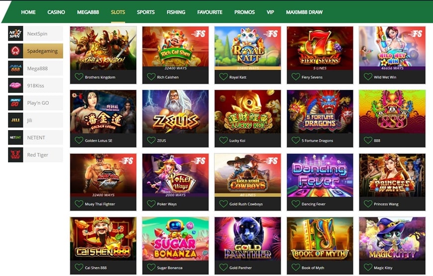 MAXIM88 - A leading Asian bookie you must not miss 3 Online slots games