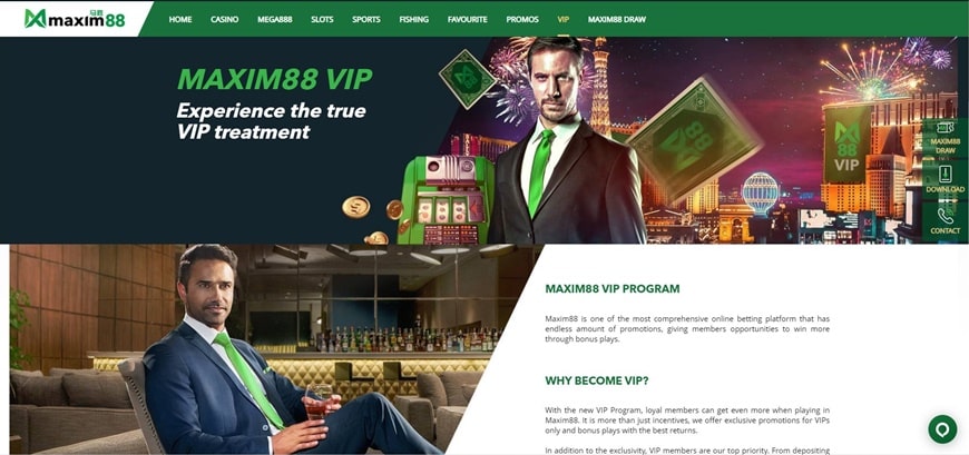 MAXIM88 - A leading Asian bookie you must not miss 7 VIP system