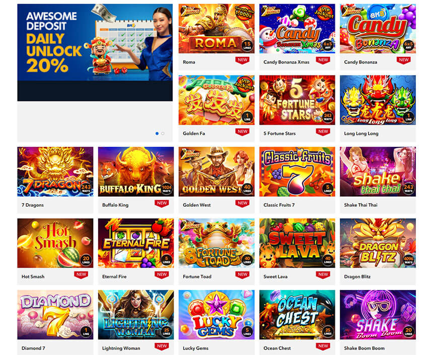 BK8 Online Casino | Review & Official BK8 links 8 Slot BK8