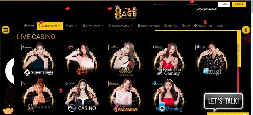 96ACE - Ultimate Review About This Paradise Of Online Betting 3 Live Casino