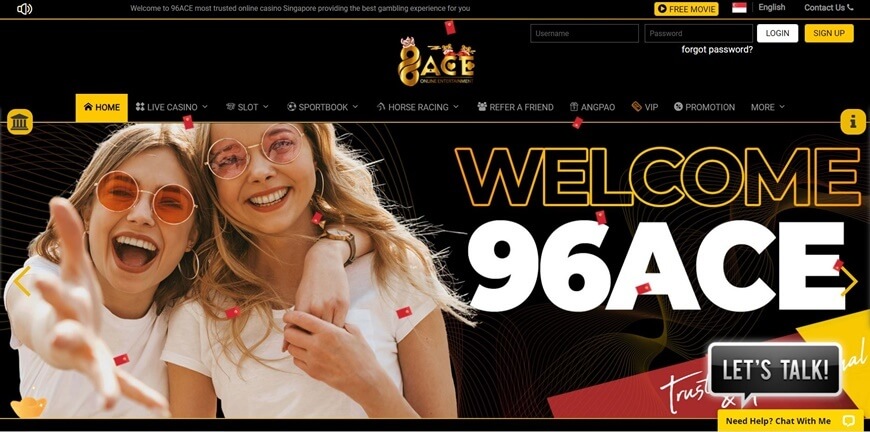 96ACE - Ultimate Review About This Paradise Of Online Betting 1 Homepage 96ACE
