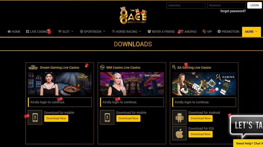 96ACE - Ultimate Review About This Paradise Of Online Betting 6 You can download the game