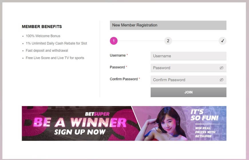 Betsuper | One Of The Kings Of Singapore Betting Village 8 How to register an account