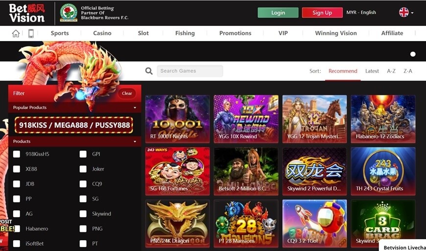 BetVision | The Casino With Outstanding Quality In The Singapore Market 4 Slot Games