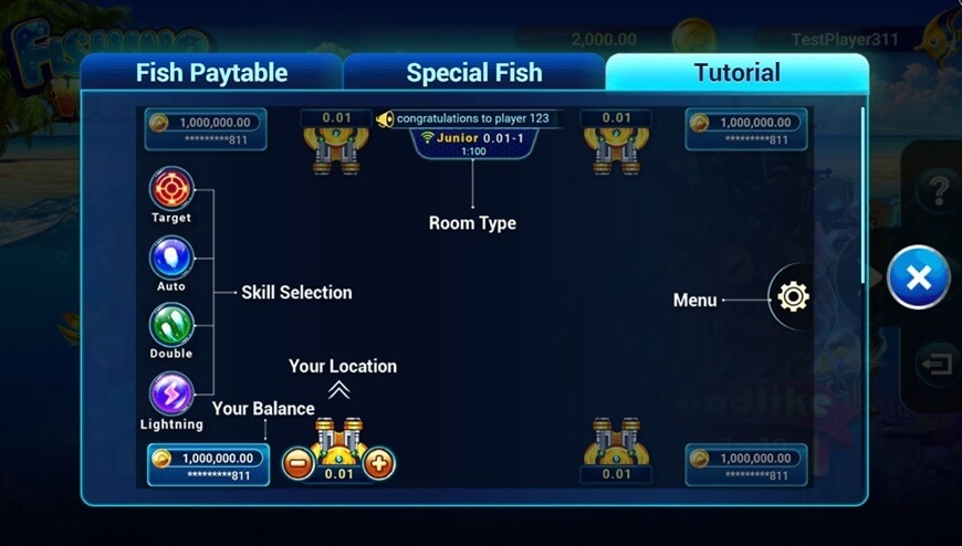 Fishing War | The Game Makes Young People Crazy About Shooting Fish Online 2 The lightning slash feature