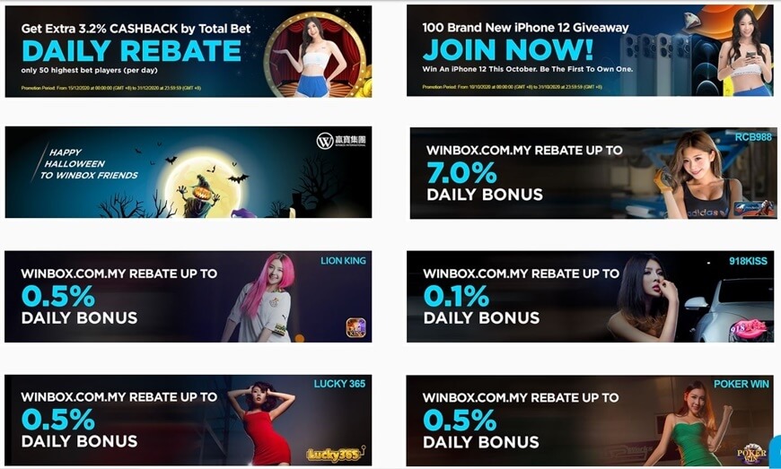 Winbox | Our Top Choice When Betting Online In Singapore 8 Has attractive promotions
