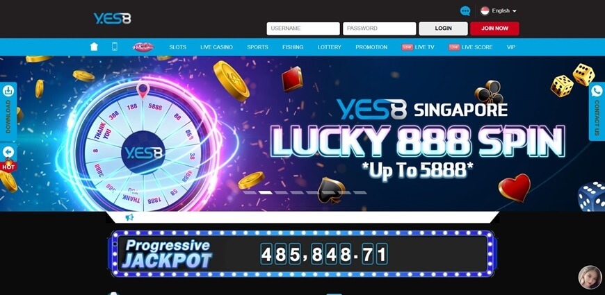 Yes8 | The Name Made You Have Amazing Betting Experiences 7 Website interface