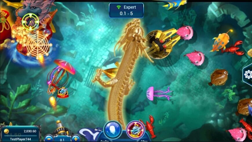 Fishing God | Builds The Ocean As A Gambling Game 1 Fish shooting area