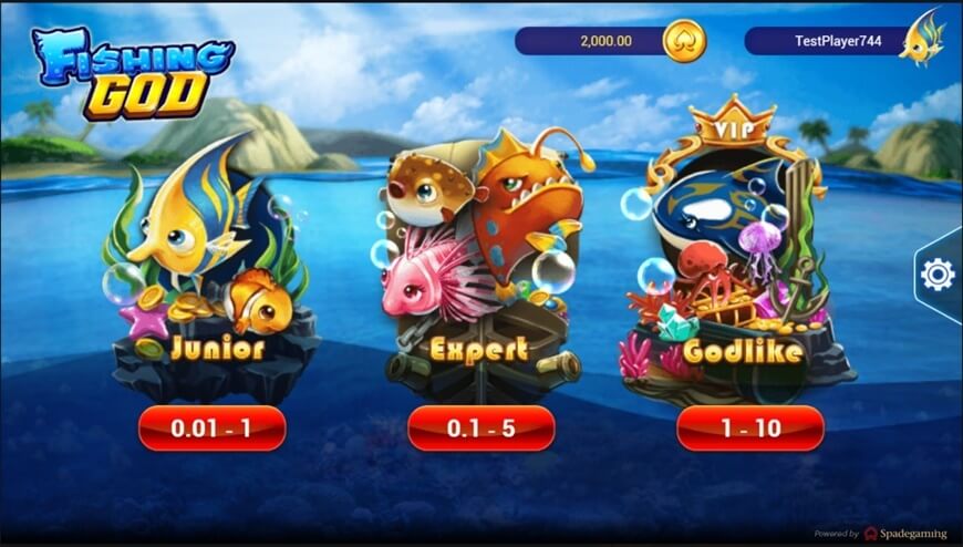 Fishing God | Builds The Ocean As A Gambling Game 2 Game levels