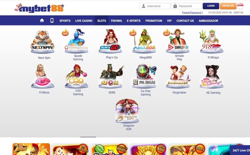 Mybet88 | Amazing Betting Experiences With This OCS 5 Slot game