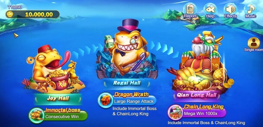 Royal Fishing | Provides The Most Eye-catching Game Experience 6 Choose the right room