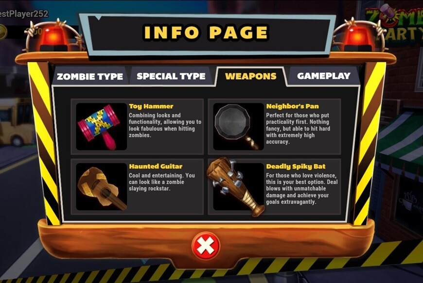 Zombie Party | Experience The Creepy Zombie World In A Betting Game 3 Choose a weapon