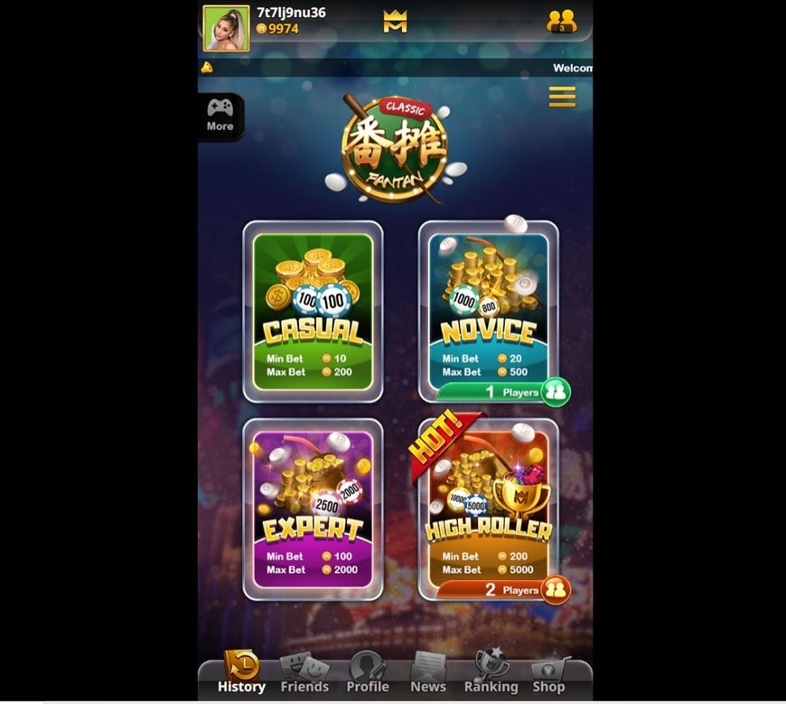 Fantan Classic | The Game That Holds Its Value Throughout History 5 There are 4 limits