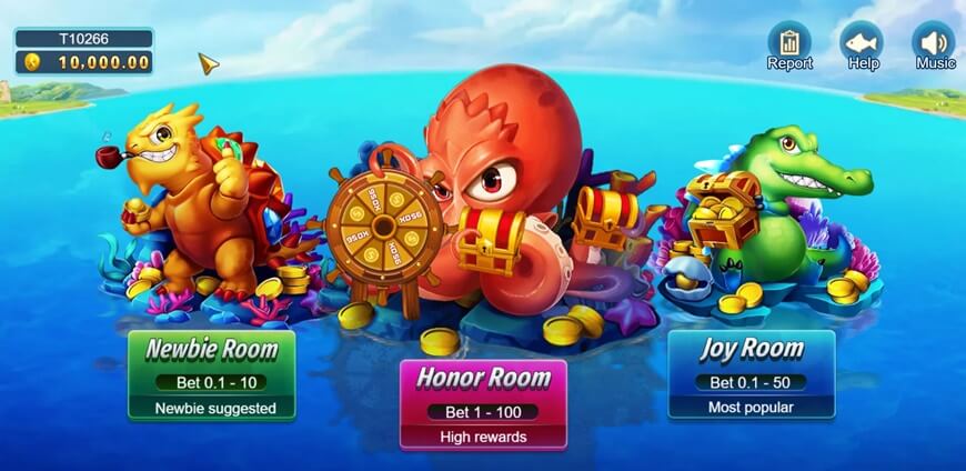 Mega Fishing | A Fantastic Fish Shooting Game For Professional Players 2 Choose the right game room