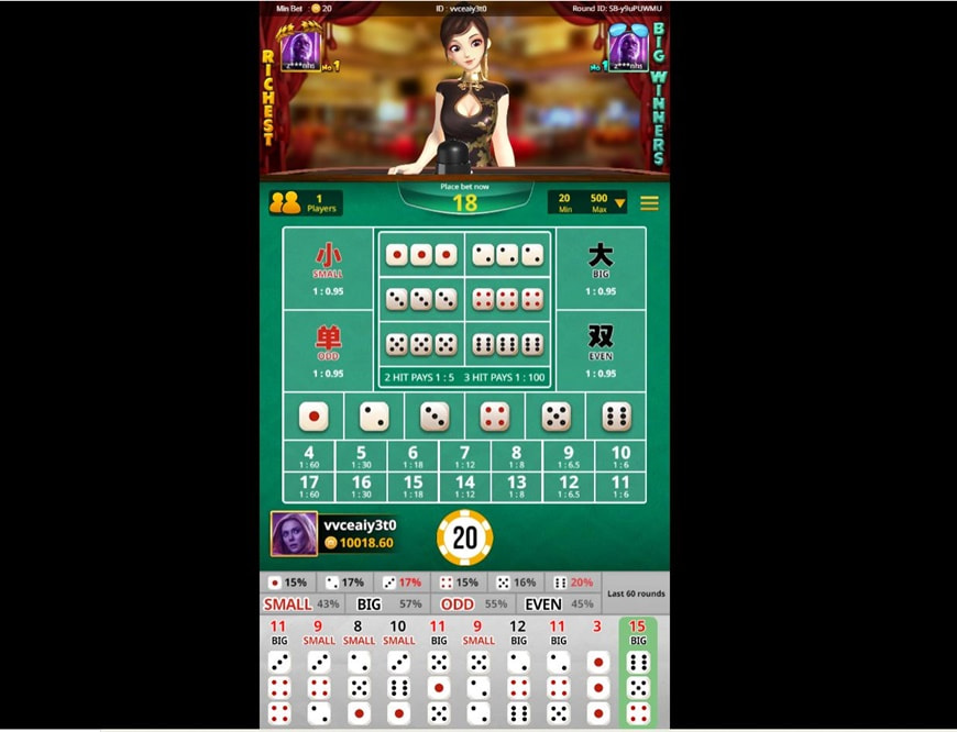 Sicbo | The Oldest Betting Game In Asia 1 The game is carefully invested