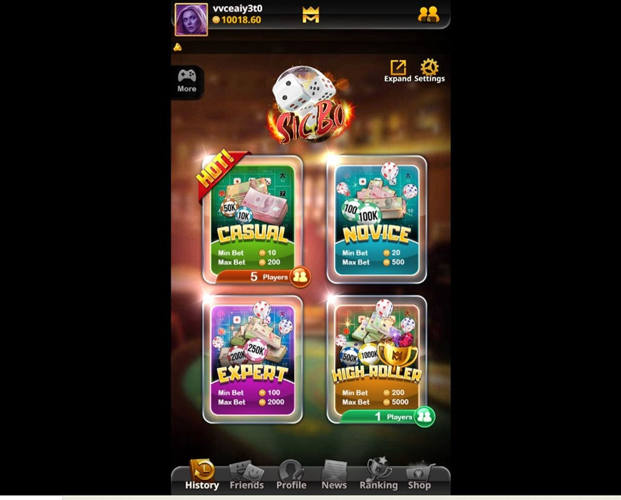 Sicbo | The Oldest Betting Game In Asia 4 Choose your play limit