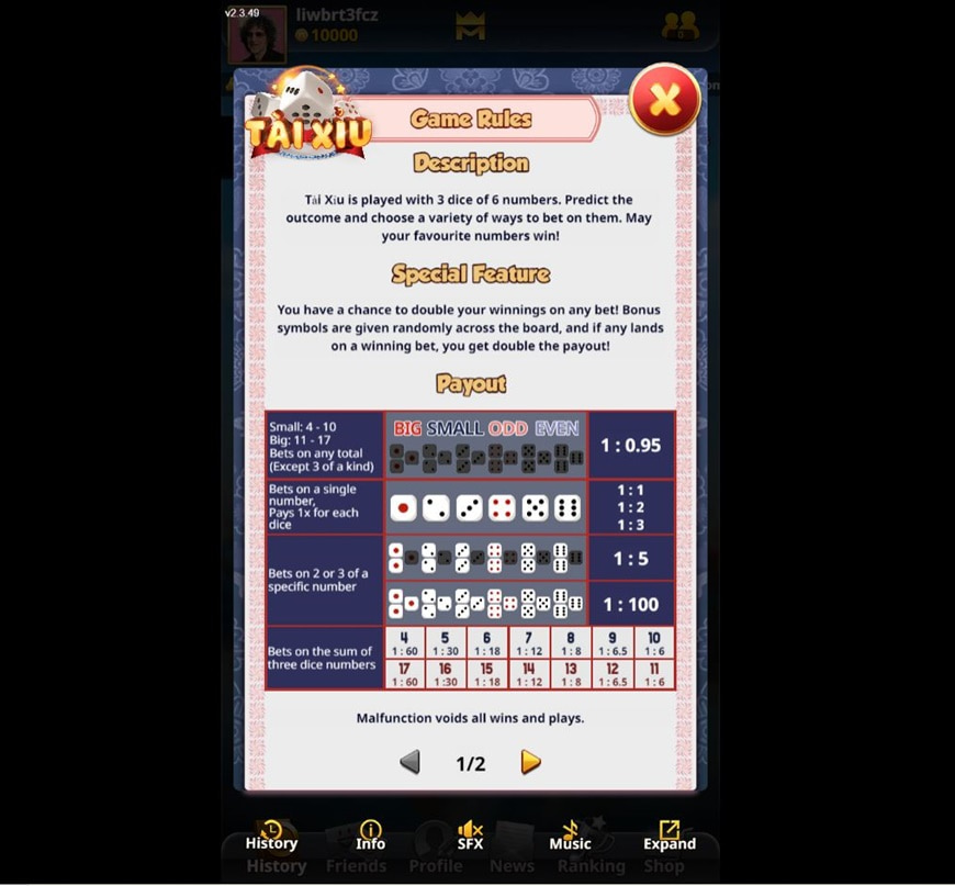Tai Xiu | The Easiest Betting Game To Win If You Know The Tips 2 The rules of the game