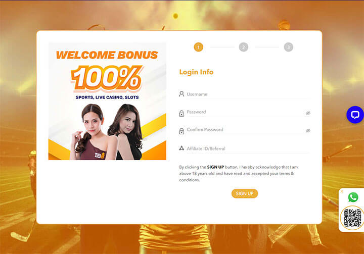Play with IB8! Create your free account now! A New reputable online casino in Singapore 2024! 7 Register iB8