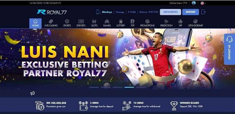 Royal77 - Asia's top online casino Malaysia 1 The bookie's bookmaker page