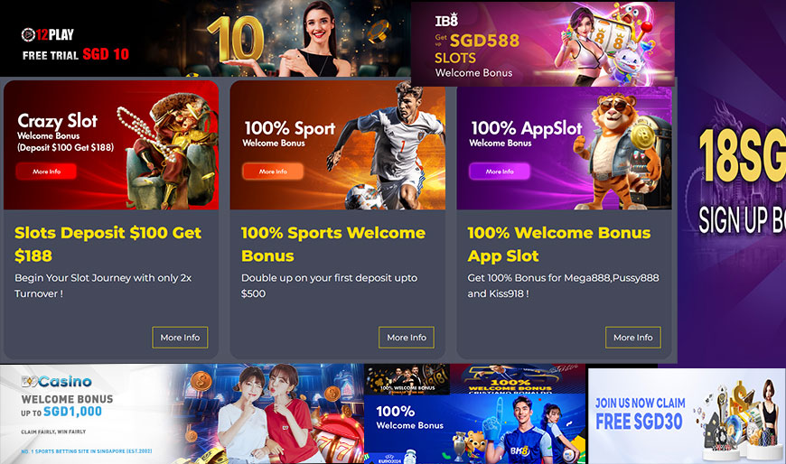 Best welcome bonuses casino for newbie 1 Welcome Bonus Online Casino Singapore